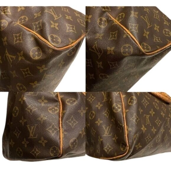 Louis Vuitton Vintage Speedy 35 Satchel Shoulder Bag Brown Monogram Chic Luxury - Picture 10 of 16